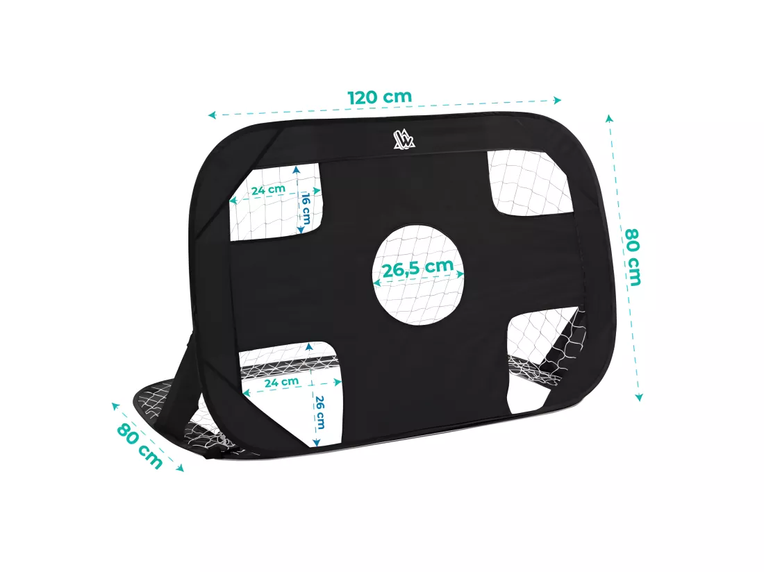 Lot de 2 buts de foot pop-up 120 x 80 cm SPEEDY GOAL