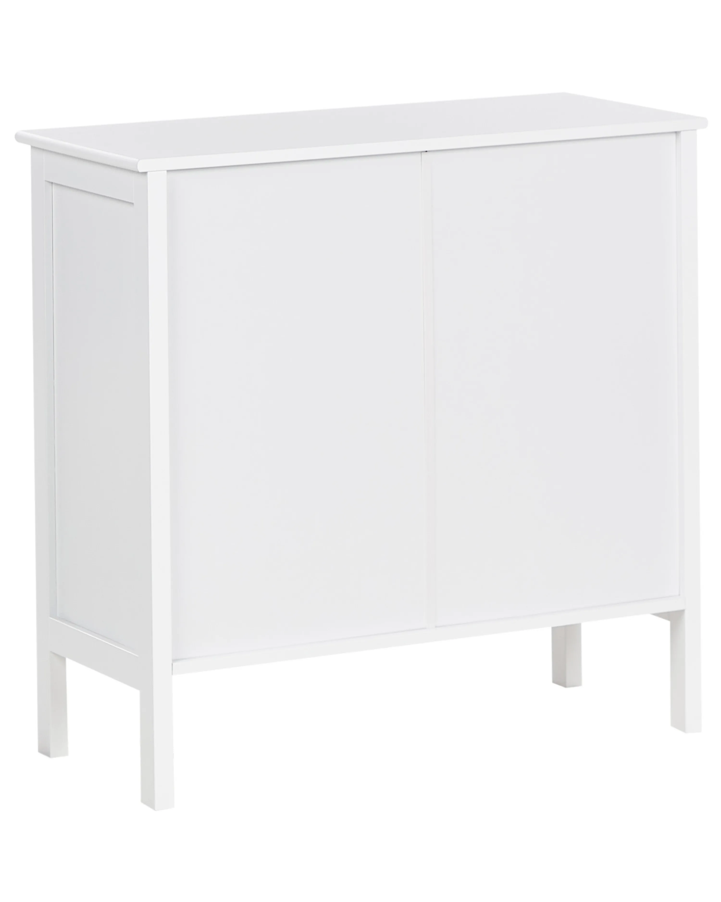 Dressoir met glazen deuren MIRAM 80 cm Wit