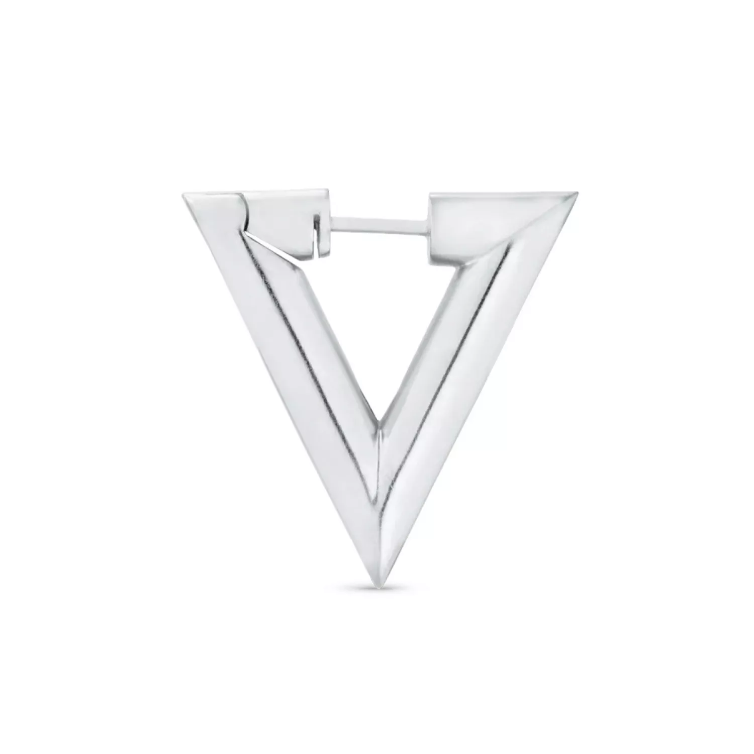 Jane Kønig Chunky Triangle Ørering Single Sølv BCTH-SS22-S