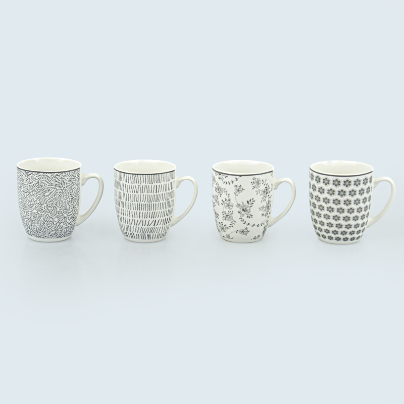 Lot de 4 mugs 'Manela'