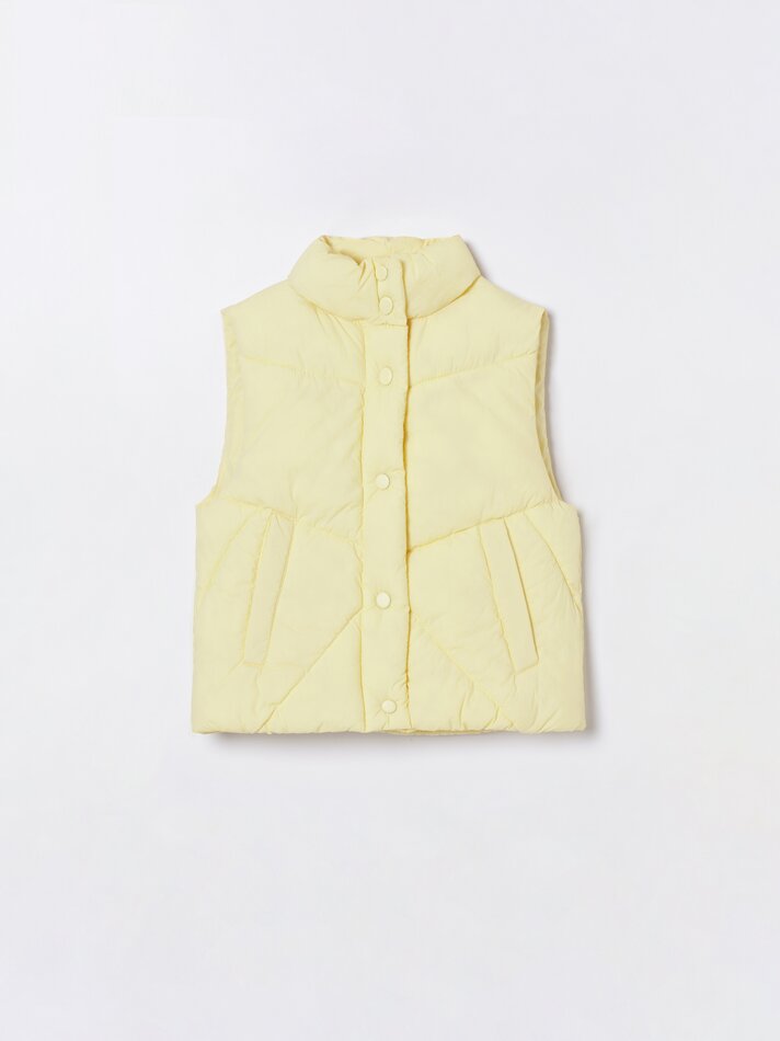 Colete acolchoado - Amarelo claro