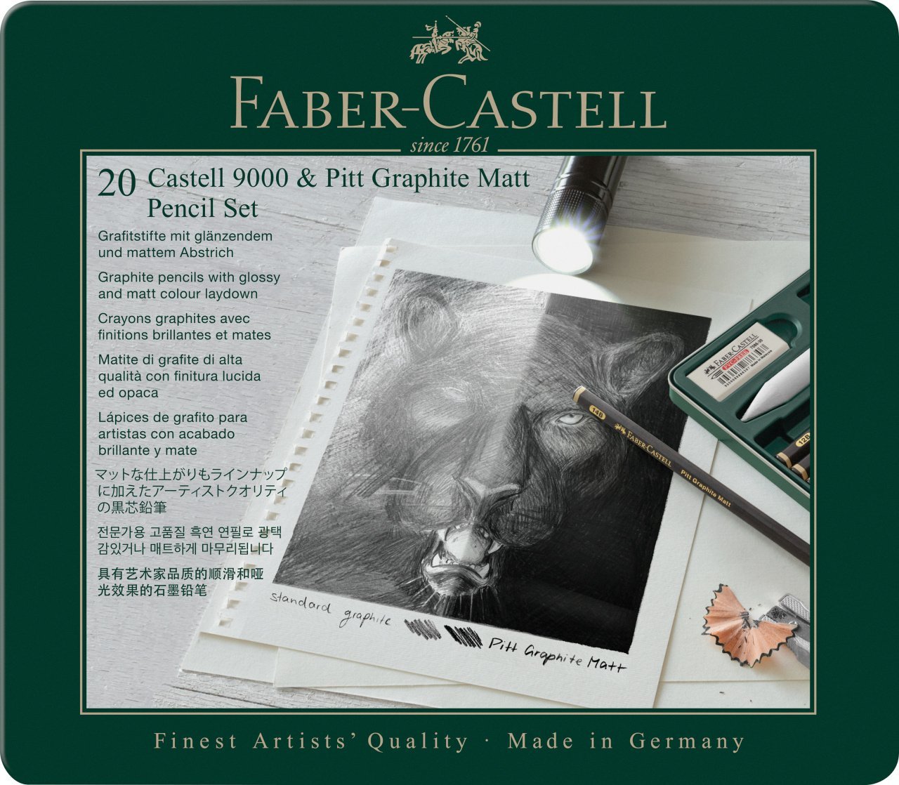 Faber-Castell 9000 & Pitt Graphite Matt, Set
