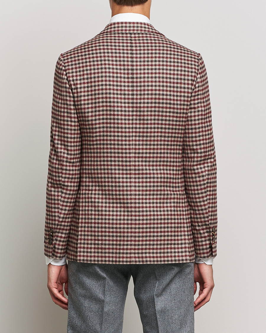Morris Heritage Keith Tartan Cotton/Cashmere Blazer Brown