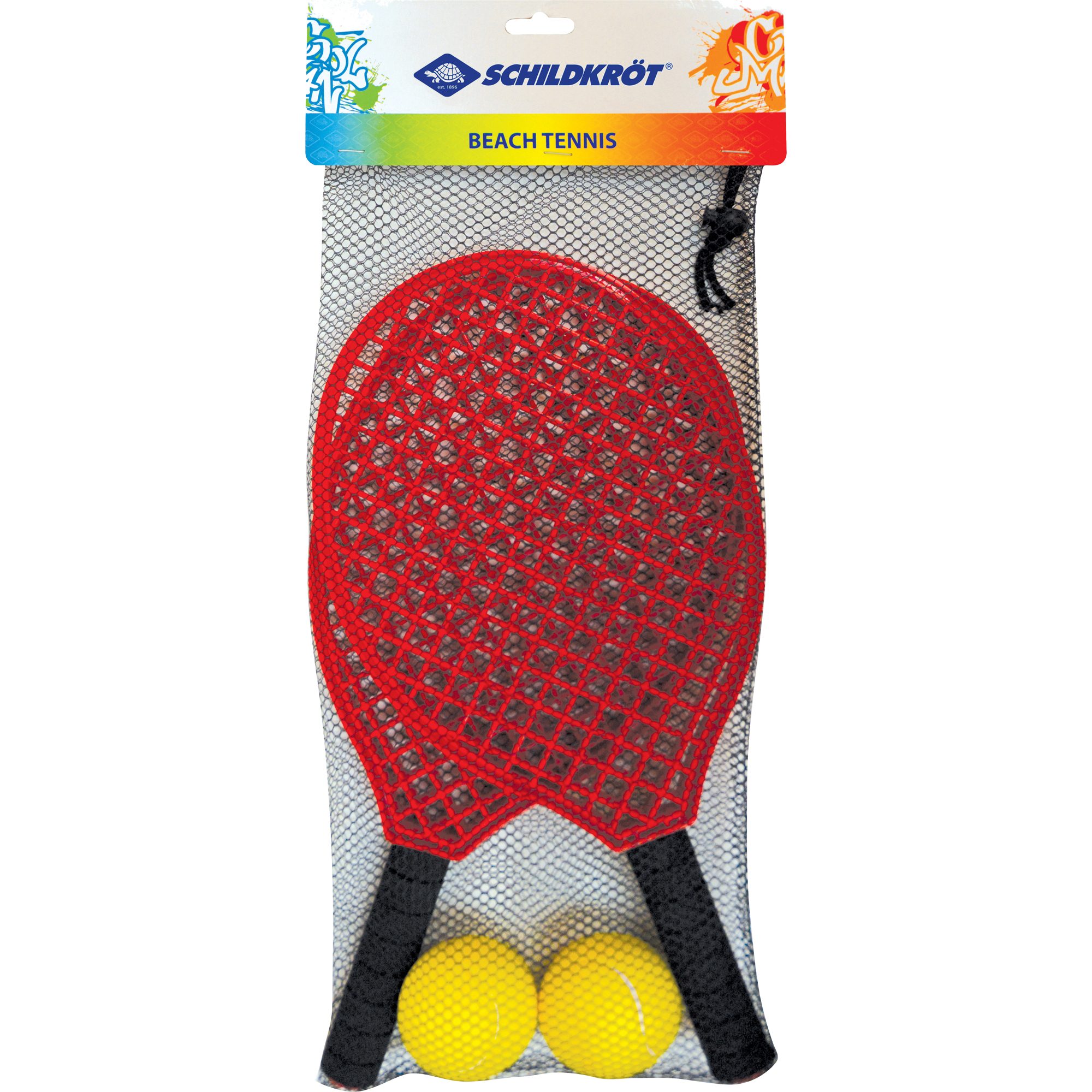 Schildkröt Fun Sports Beach-/Softtennis Set im Meshbag rot