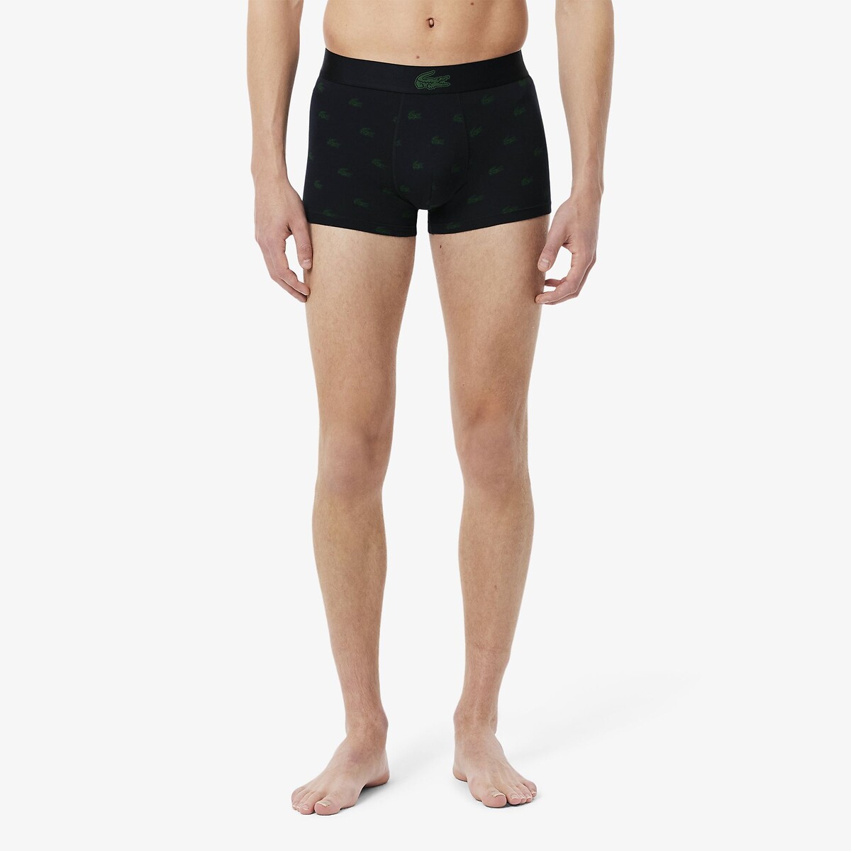 LACOSTE<br>Conjunto de 3 cuecas boxer em malha de algodão
