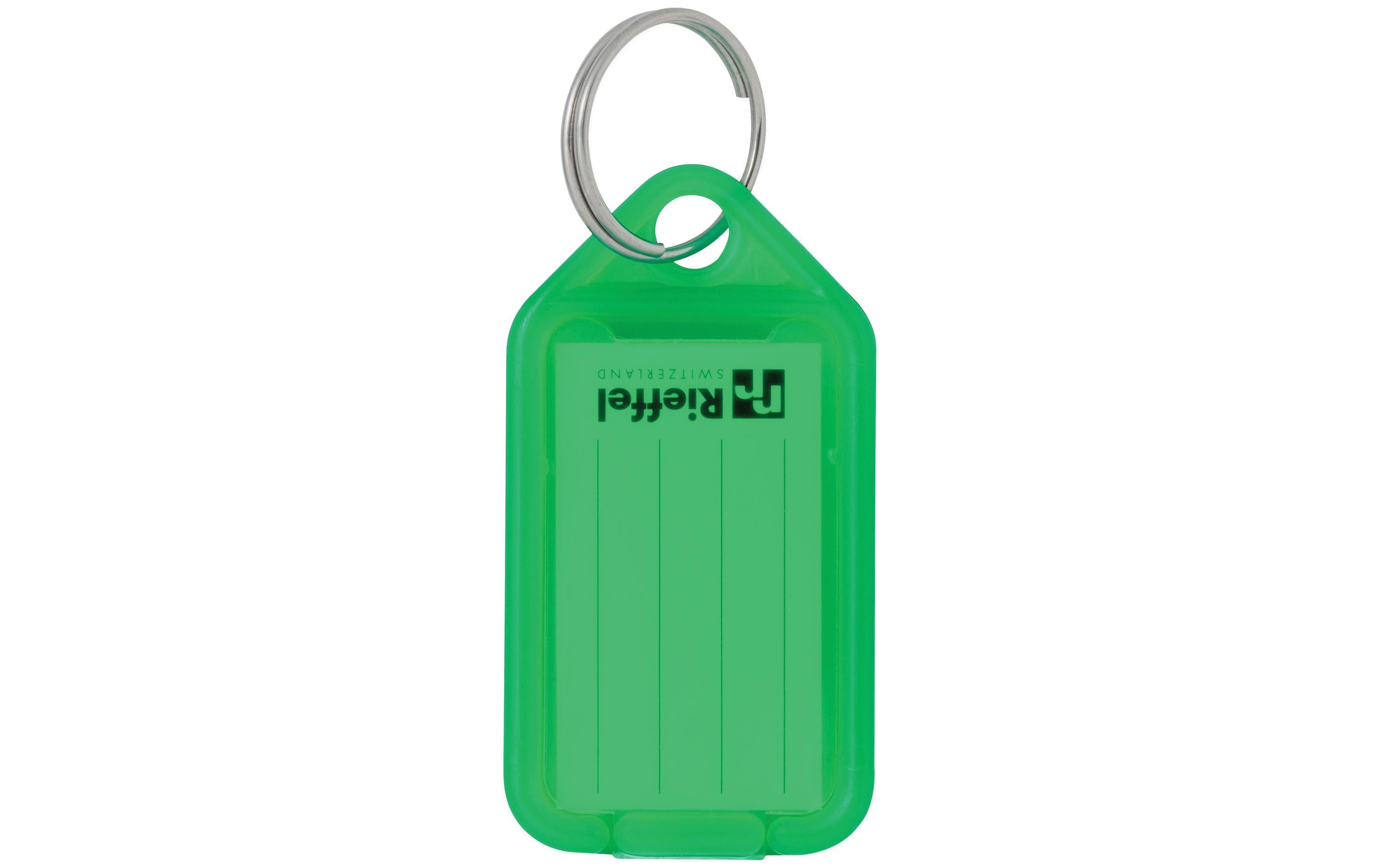 Schlüsselanhänger KeyTag 100 Stück, GrünBeschriftbare Anhänger