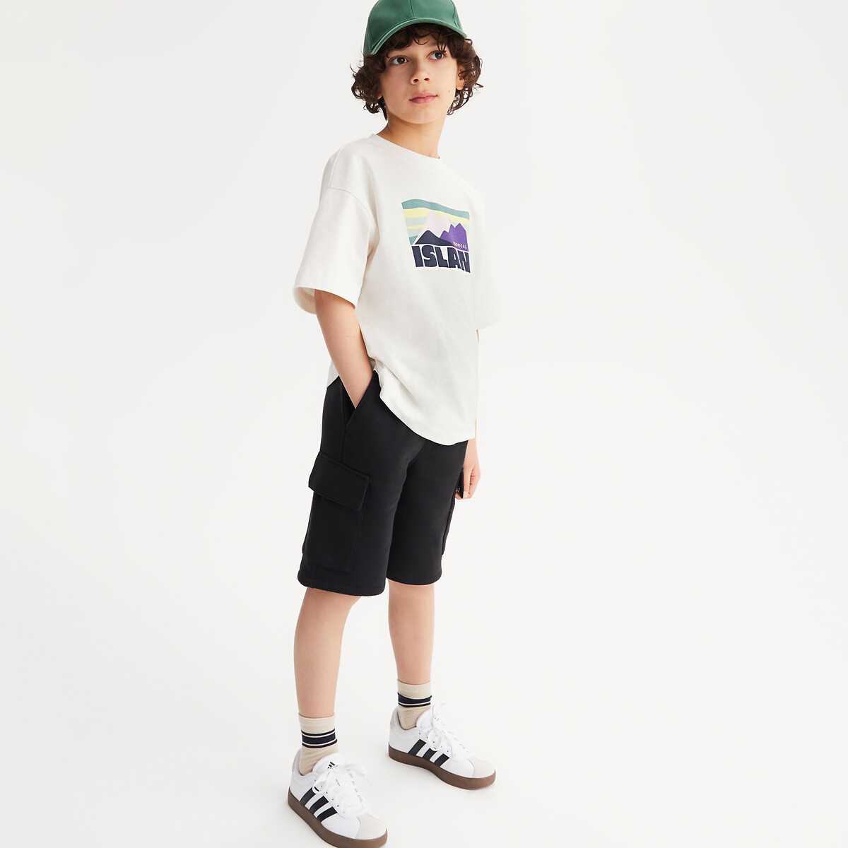 COLEÇÕES LA REDOUTE<br>Bermudas de batalha em molton