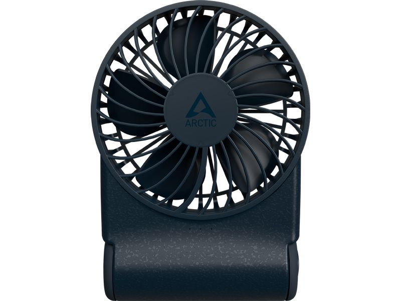 Arctic Cooling USB-Ventilator Summair2Go Dunkelblau Wiederaufladbarer Taschenventilator mit Standfuss