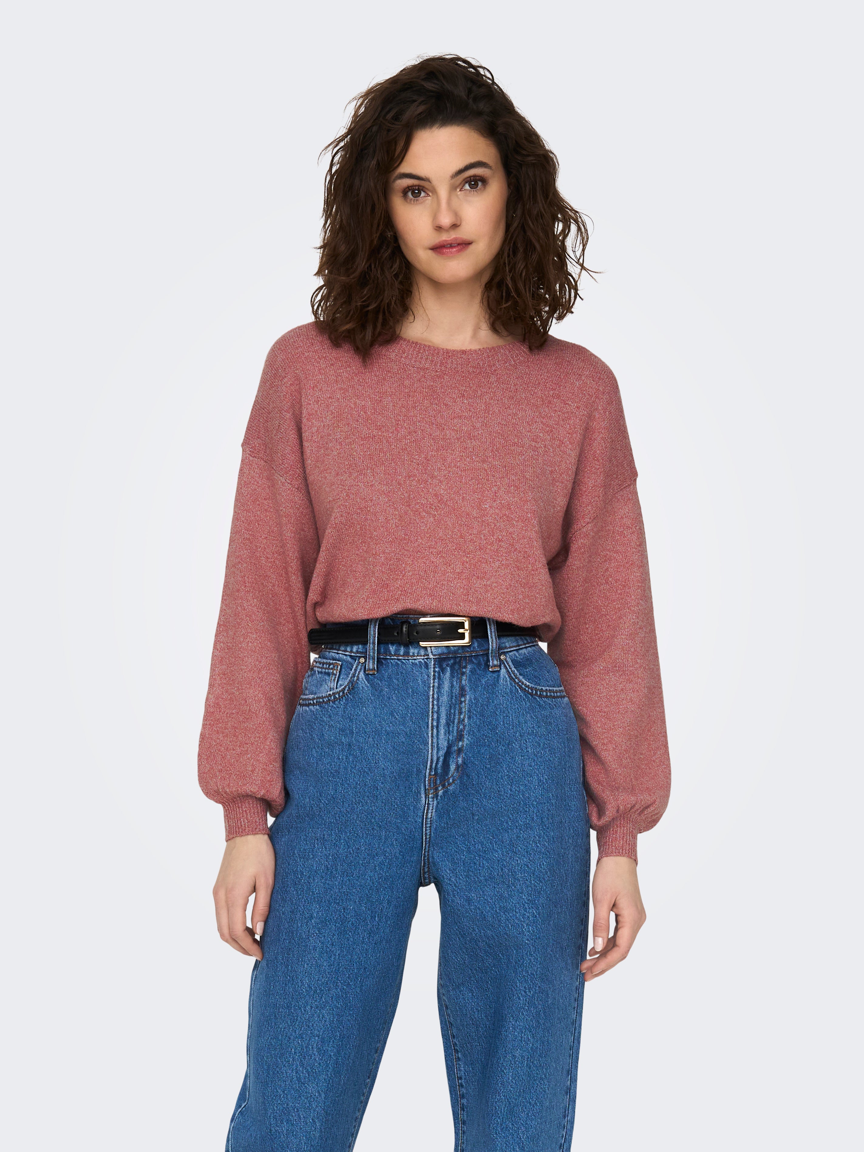 ONLRICA Strickpullover Withered Rose