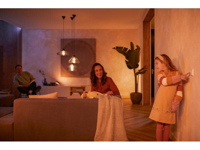 Philips Hue Zubehör Wandschalter Modul Doppelpack Wandschalter Modul für Hue Lichtsysteme
