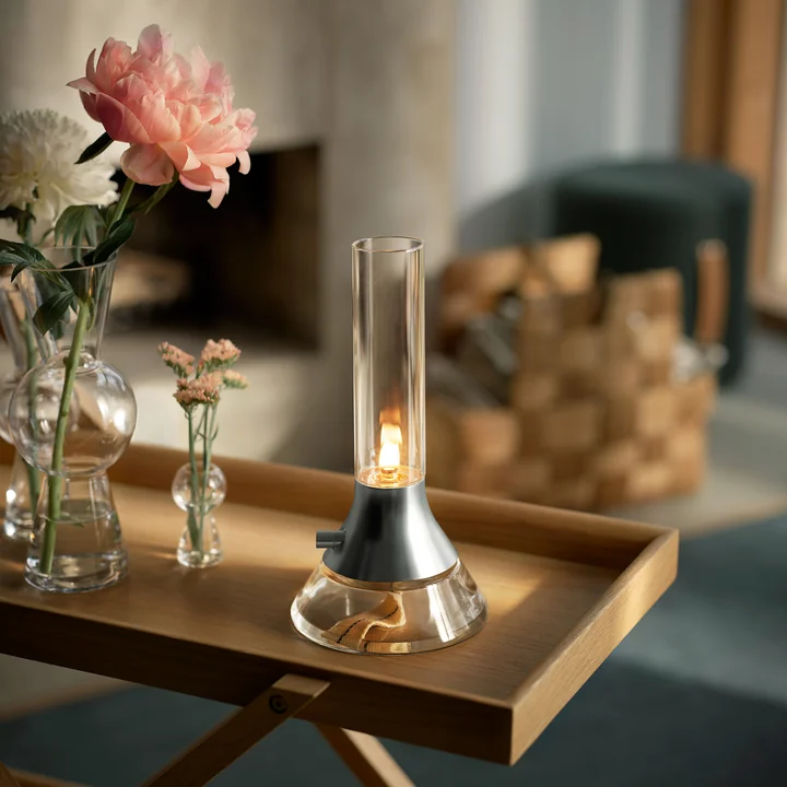 Design House Stockholm - Fyr Öllampe, klar / silber