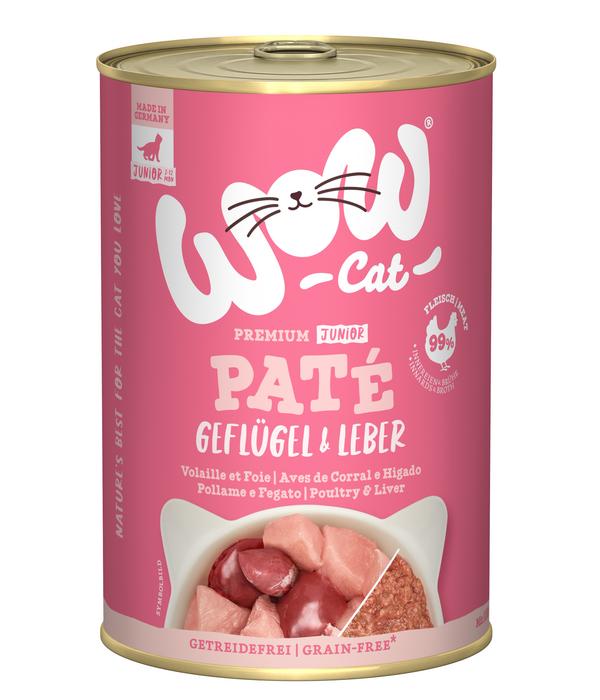 WOW® Cat Nassfutter für Katzen Premium Paté