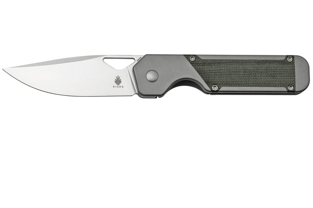 Kizer Militaw Ki3634A1, S35VN, Titanium Micarta, zakmes, Jonathan Styles design