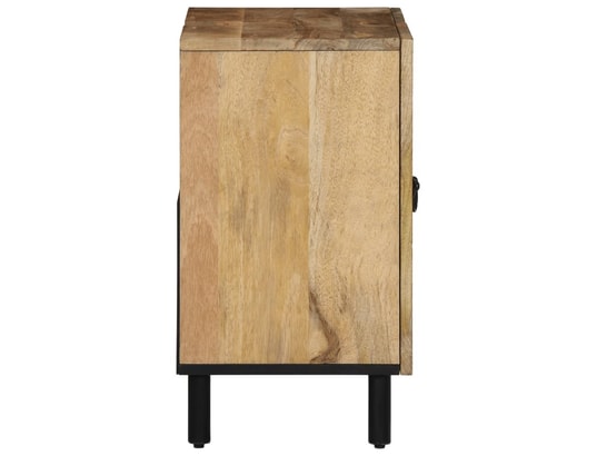 VIDAXL - Armoire lavabo de salle de bain bois massif de manguier