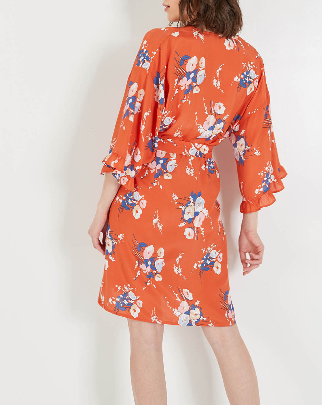 Laurence Tavernier Kimono Mona imprimé orange
