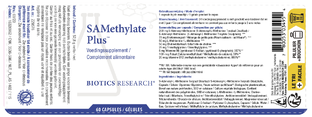 Biotics SAMethylate Plus Capsules 60CP