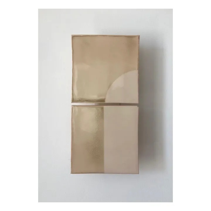 Violaine d'Harcourt Applique Tiles - Set de 2 | Crème