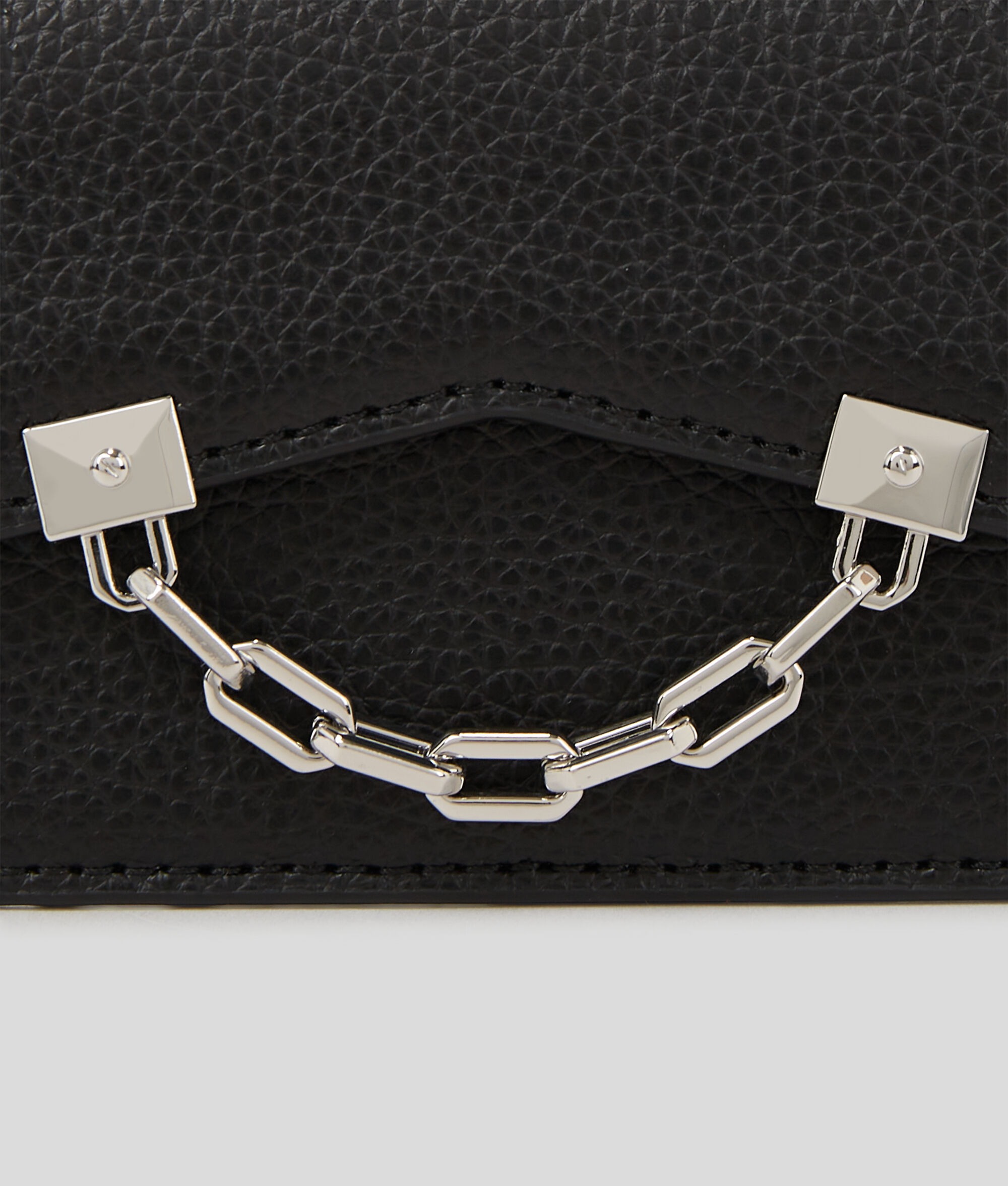 PORTE-CARTES EN CUIR GRAINÉ K/SEVEN