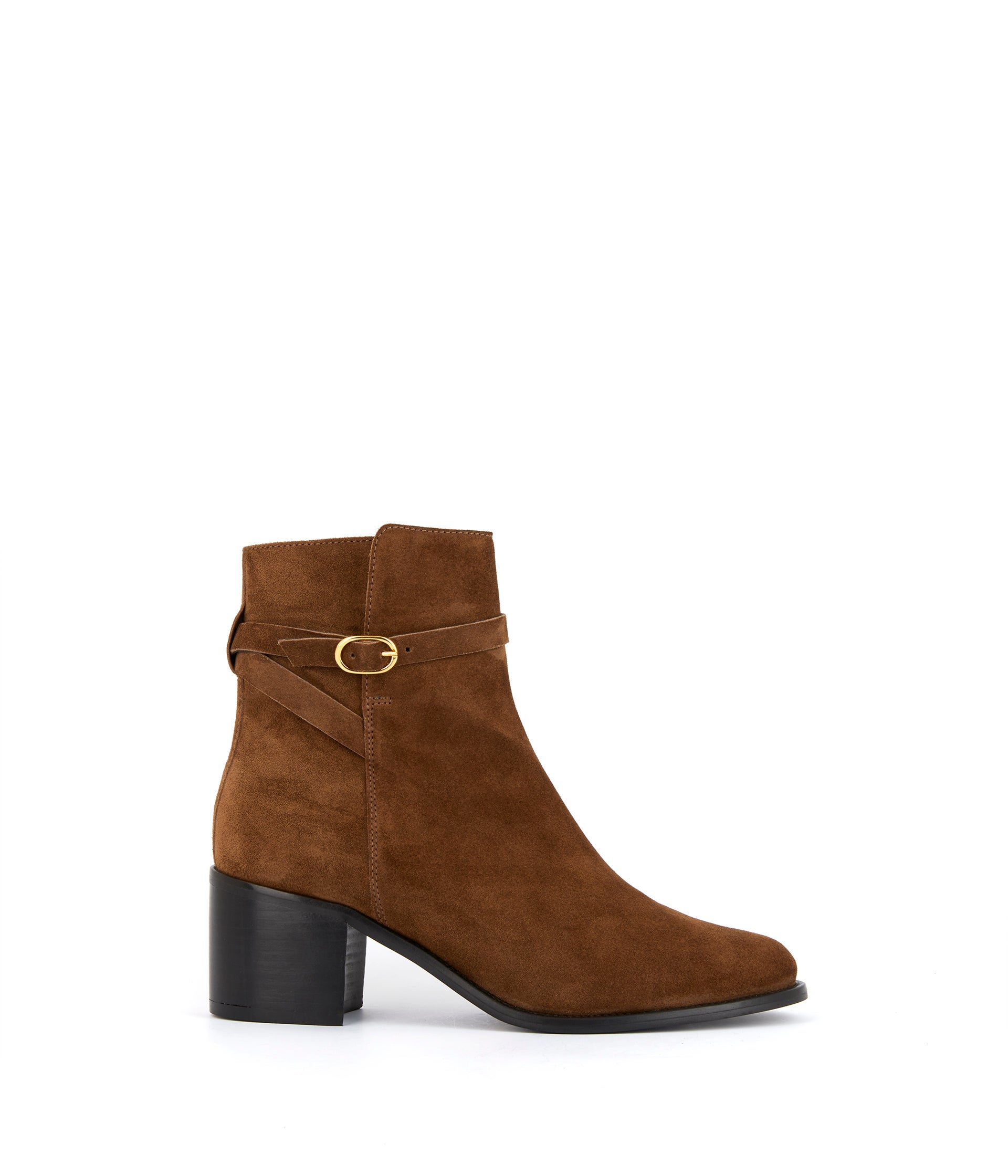 Boots cuir velours Aimeline