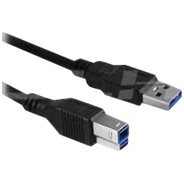 DLH DY-TU2996B câble USB USB 3.2 Gen 1 (3.1 Gen 1) 1 m USB A USB B 5 Gbit/s Noir