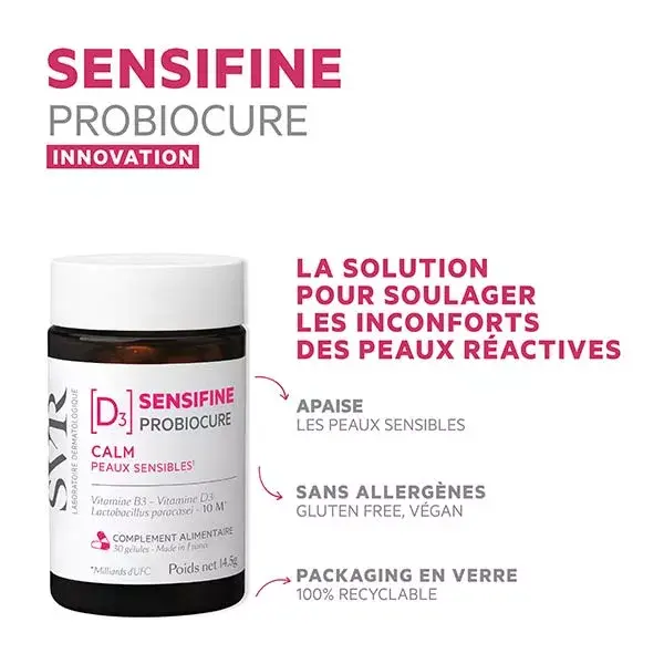 SVR SENSIFINE PROBIOCURE Vitaminas B3 e D3 para Pele Sensível