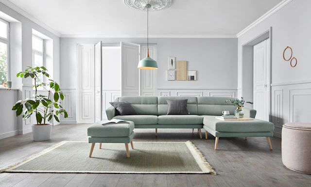 GOODproduct Hocker »Bille« mit Eiche-Beinen, Design by Morten Georgsen