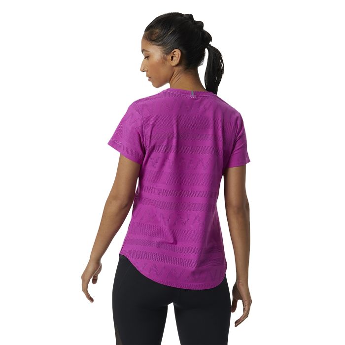 Q Speed Jacquard Short Sleeve Women løbe-T-shirt
