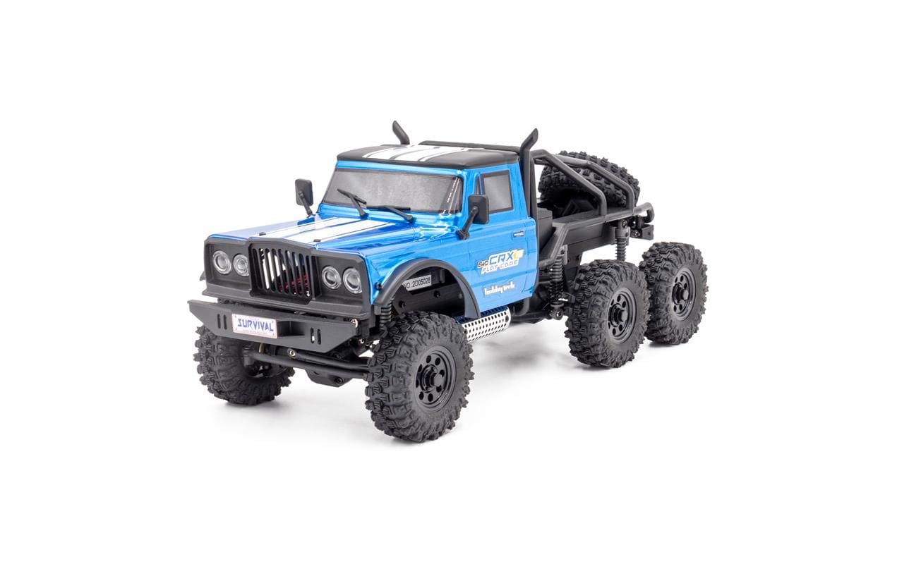 Scale Crawler CRX18 Flat Cage 6x6 Blau, RTR, 1:18<br>Kleiner 3-Achs Rock Crawler im RTR Set