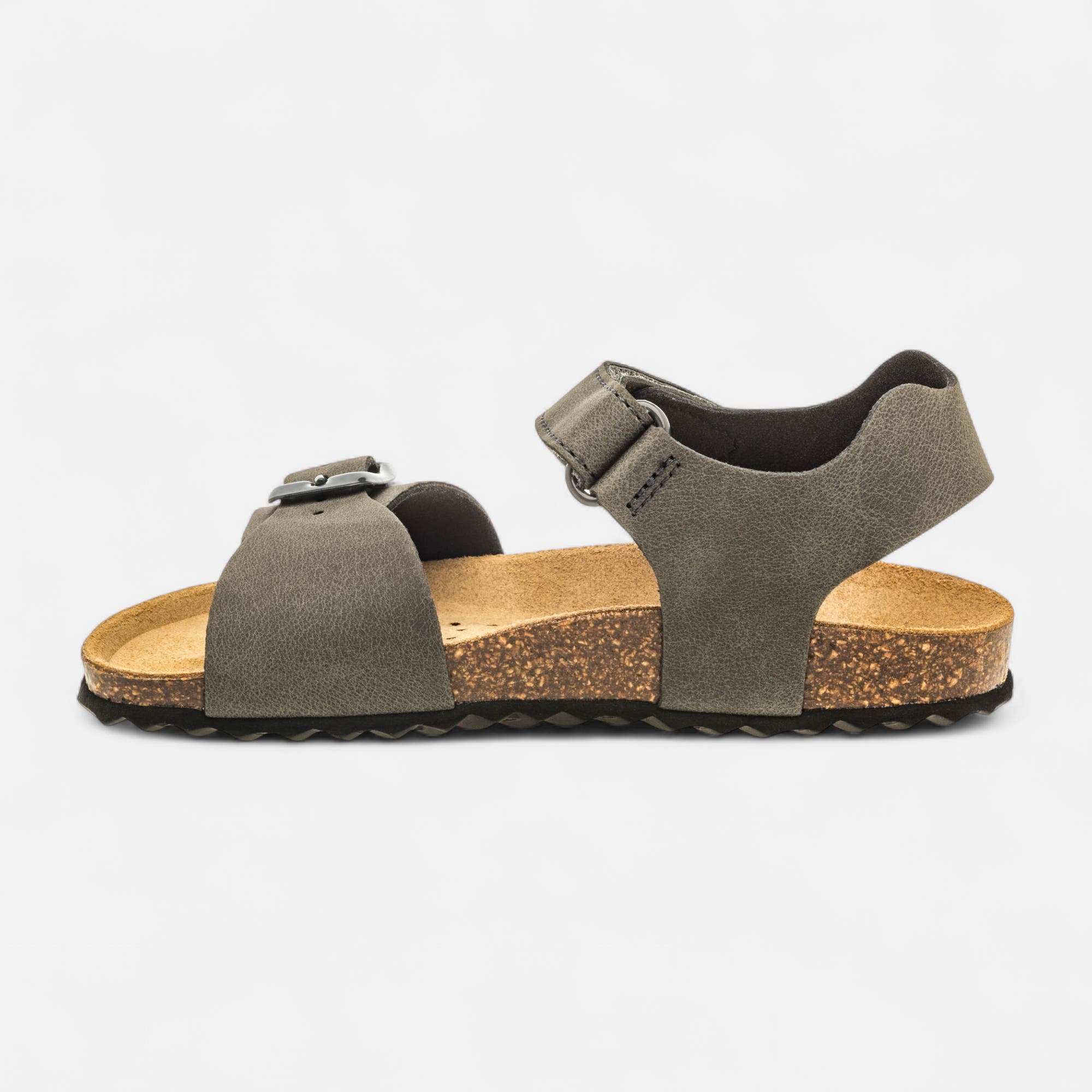 Mules semelle liège Garçon gris