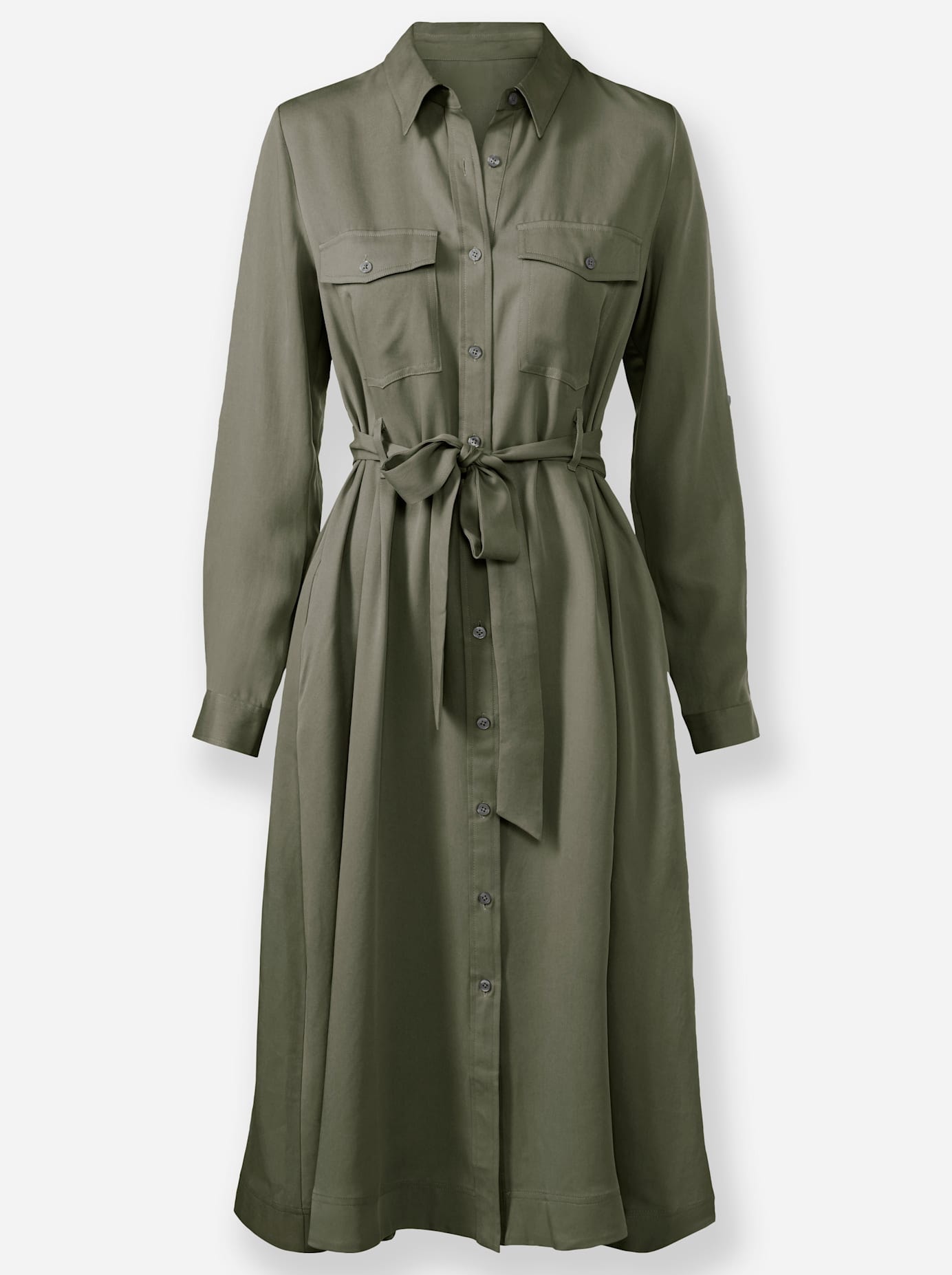 heine Hemdblusenkleid »Hemdblusenkleid« Eingrifftaschen