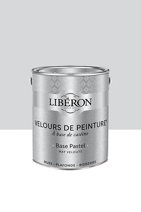 Peinture multisupport murs, plafonds et boiseries Velours de peinture blanc etretat Libéron 2,5L