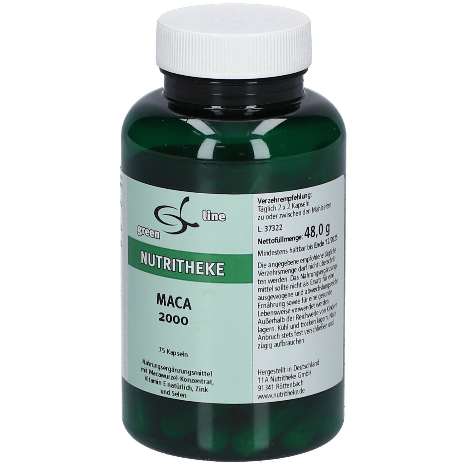 green line NUTRITHEKE MACA 2002