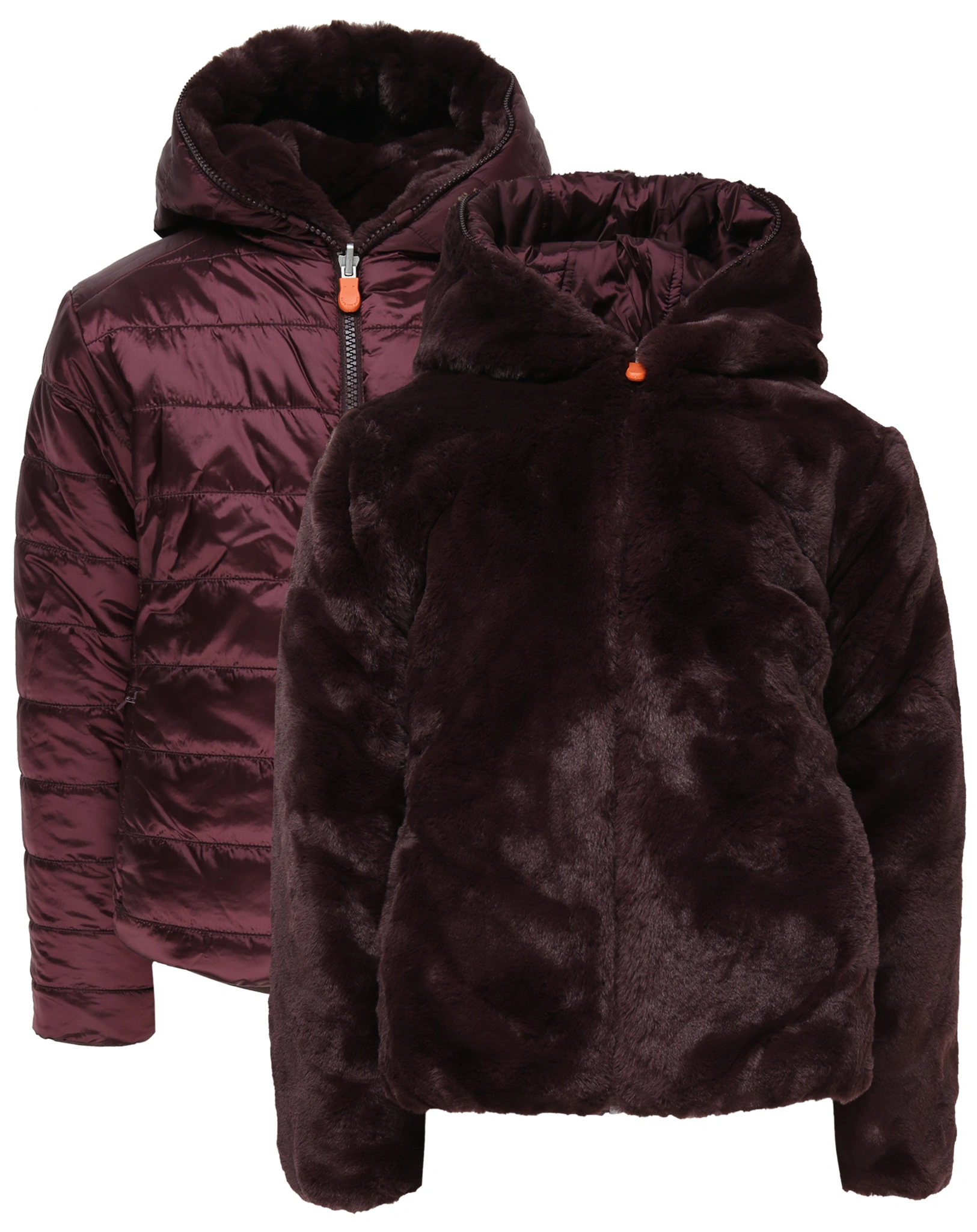 Steppjacke CHLOE FURY zum Wenden in burgundy black