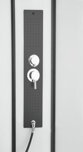 Saniclear - Elite - Douchecabine - Kwartrond 90x90cm - Mat Zwarte Profielen