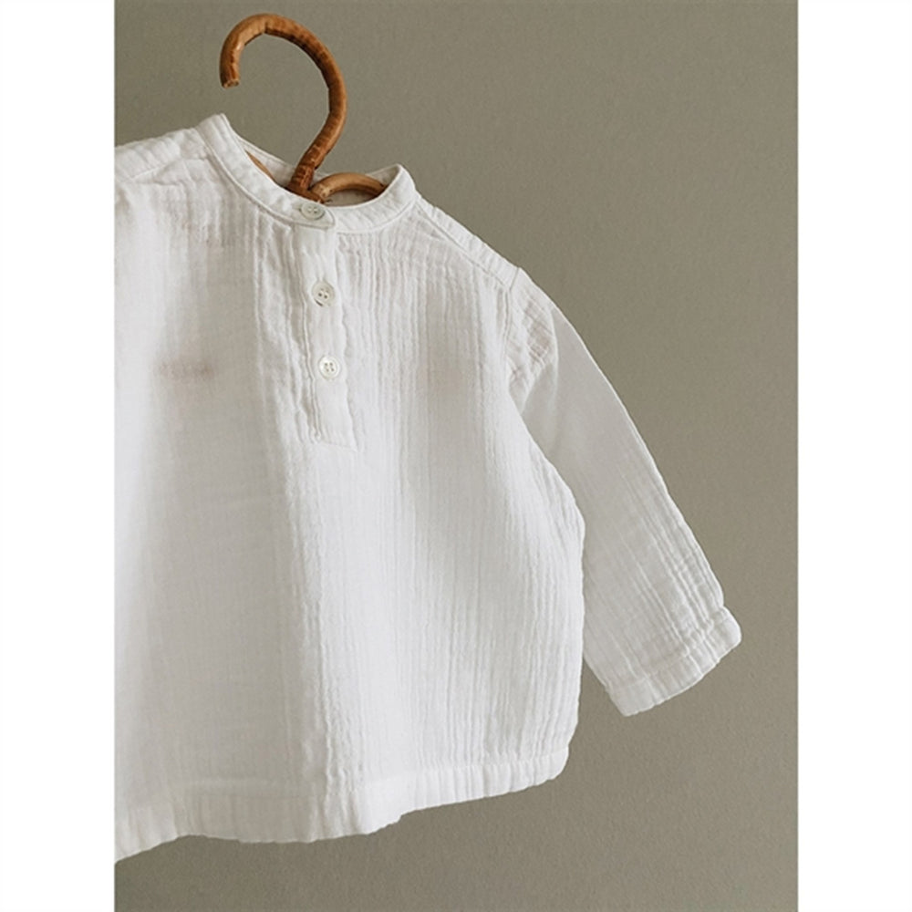 Natural white Carlo Skjorte Baby - Lalaby