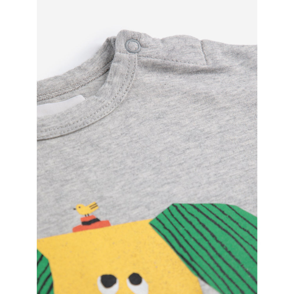 Køb Bobo Choses Heather Grey Happy Dog T-Shirt