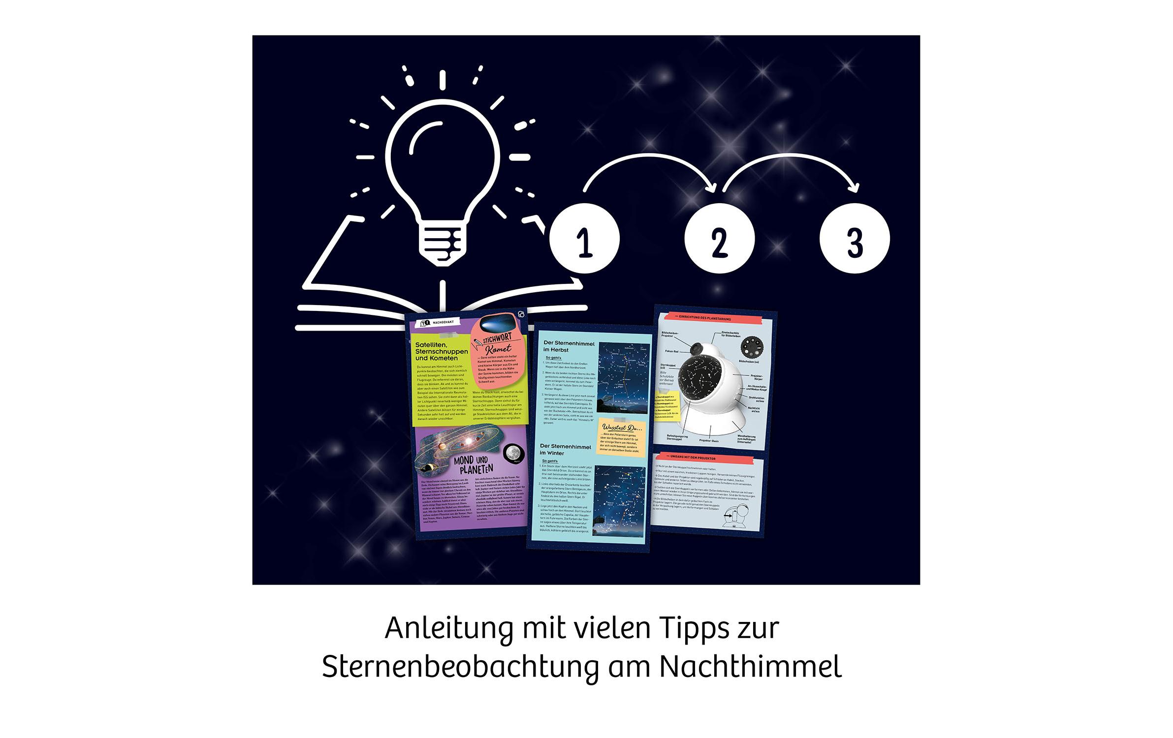 Experimentierkasten Zimmer-Planetarium2-in-1 Projektor