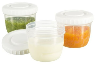 Difrax Moedermelk en Babyvoeding Bewaarbakjes 6ST