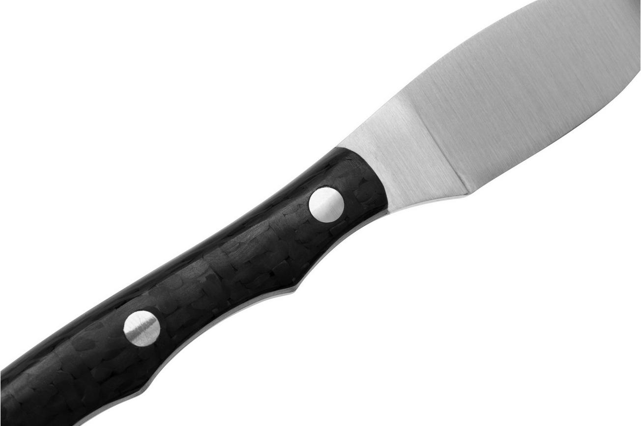 Bark River Micro Canadian CPM 3V, Black Carbon Fiber, vaststaand mes