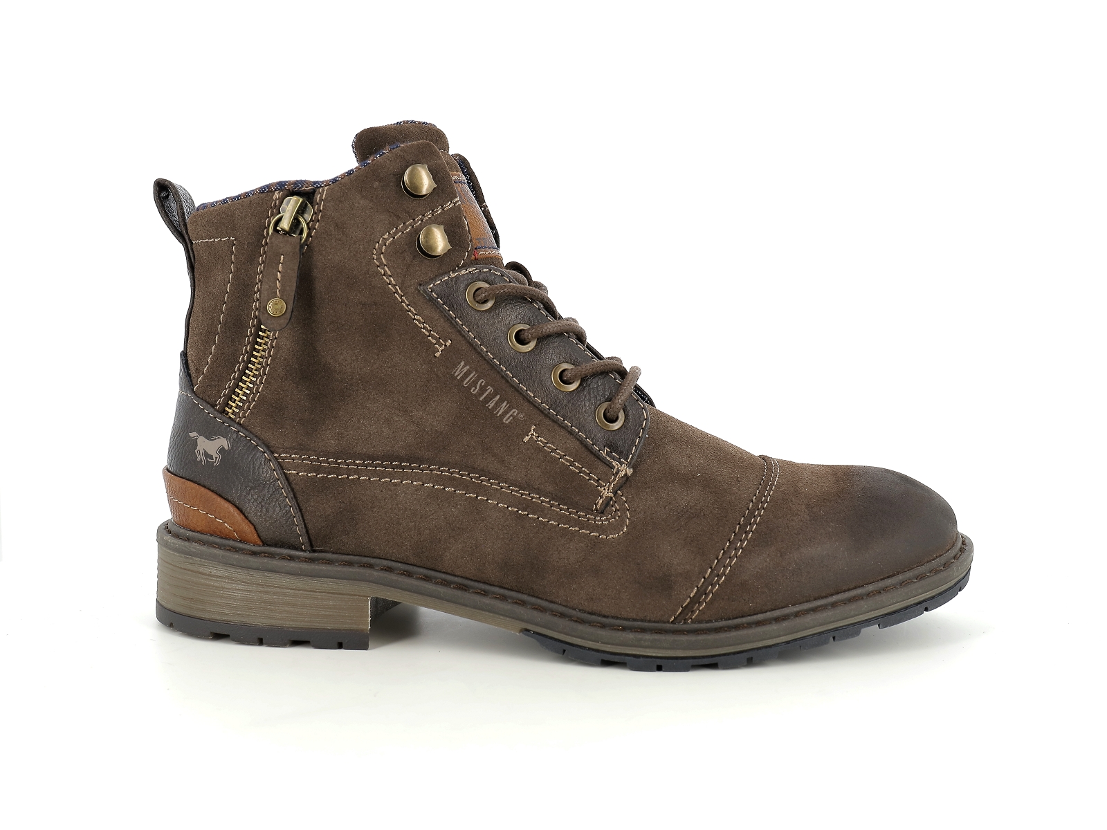 Mustang-4140 504 Synthétique Marron Foncé
