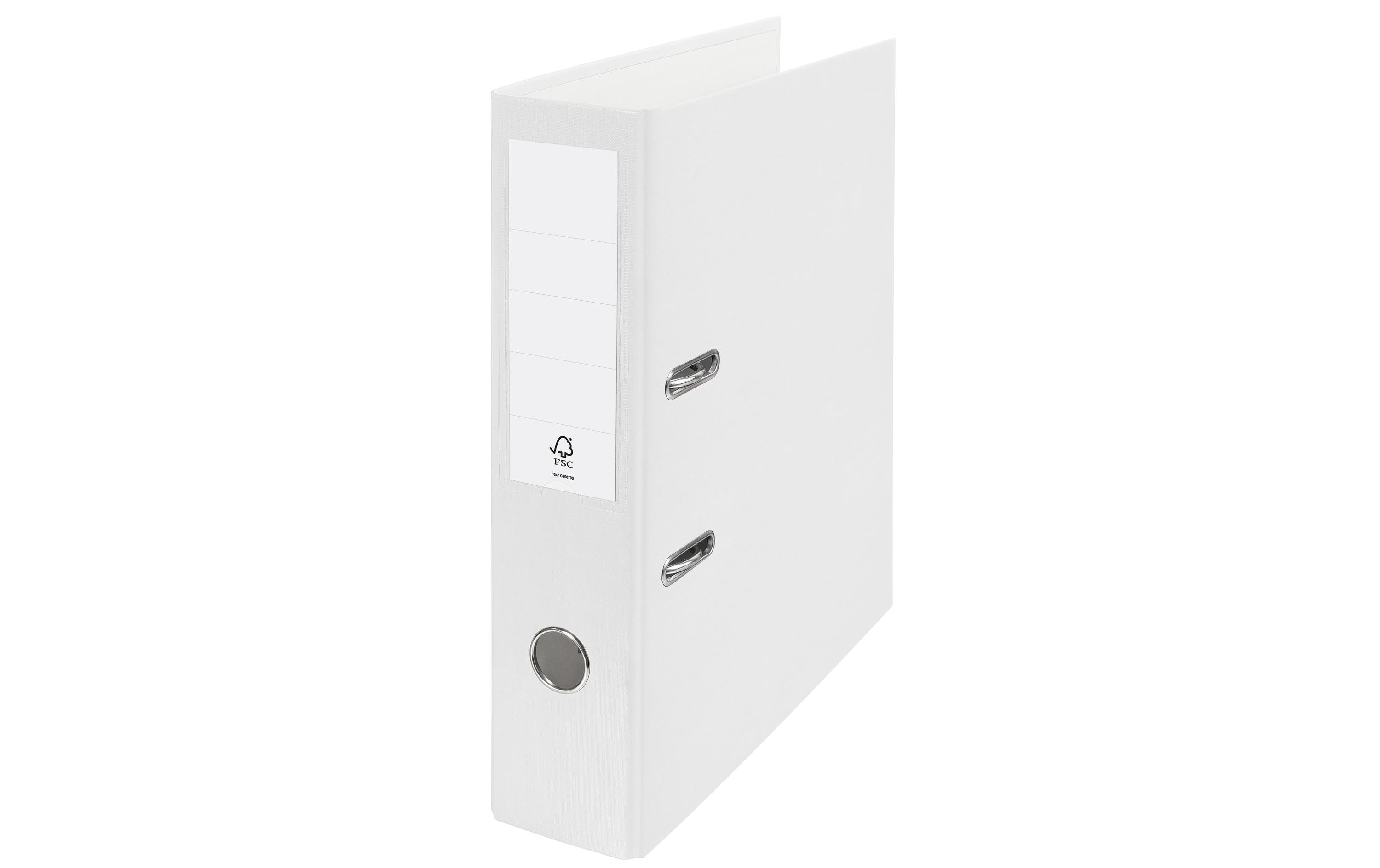 Ordner Swiss Edition ECO 7.5 cm, WeissKlassischer Ordner in Weiss