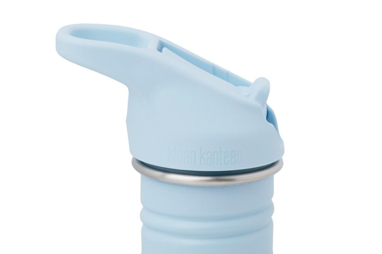 Klean Kanteen Classic Water Bottle 1011197 Clear Sky, Flip Seal Sport Cap, drinkfles, 800 ml