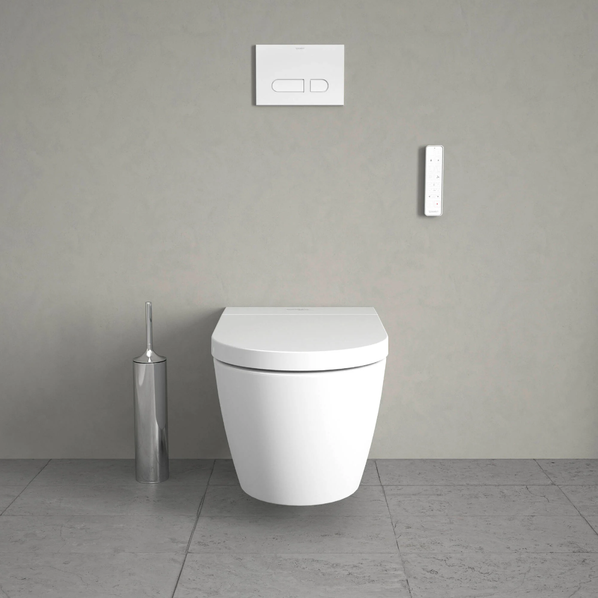 Duravit Starck F douche wc randloos met automatische open- en sluitfunctie wit glans