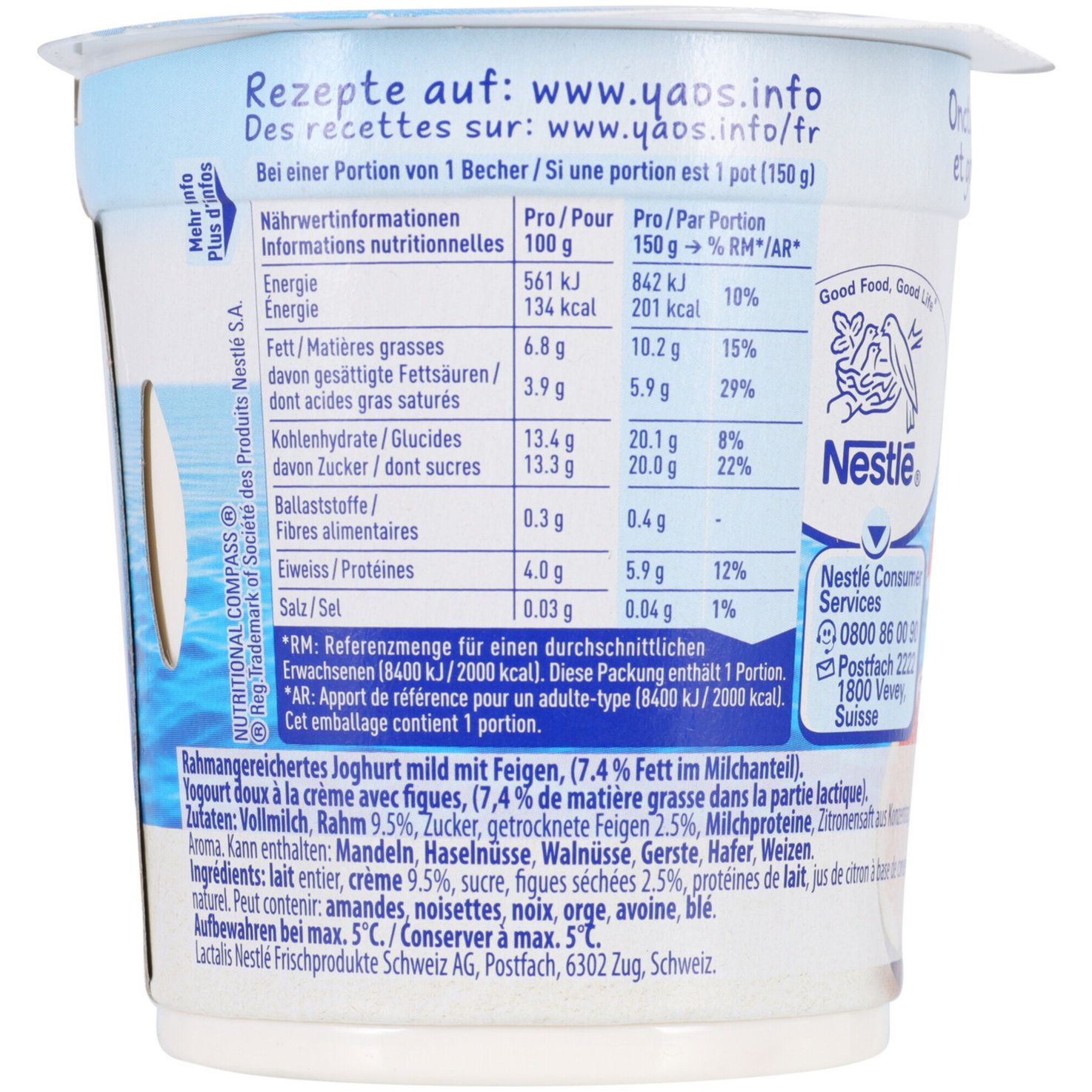Yaos Joghurt Feigen nach Griechischer Art 2x150g