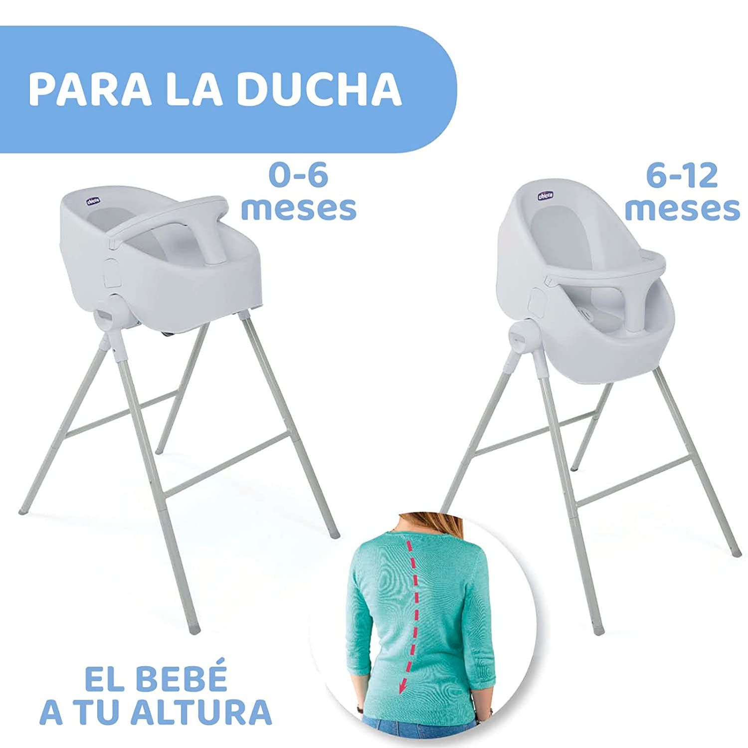 Chicco Bubble Nest Wannensitz mit Ständer von Geburt bis 12 Monate - Badesitz für die Dusche