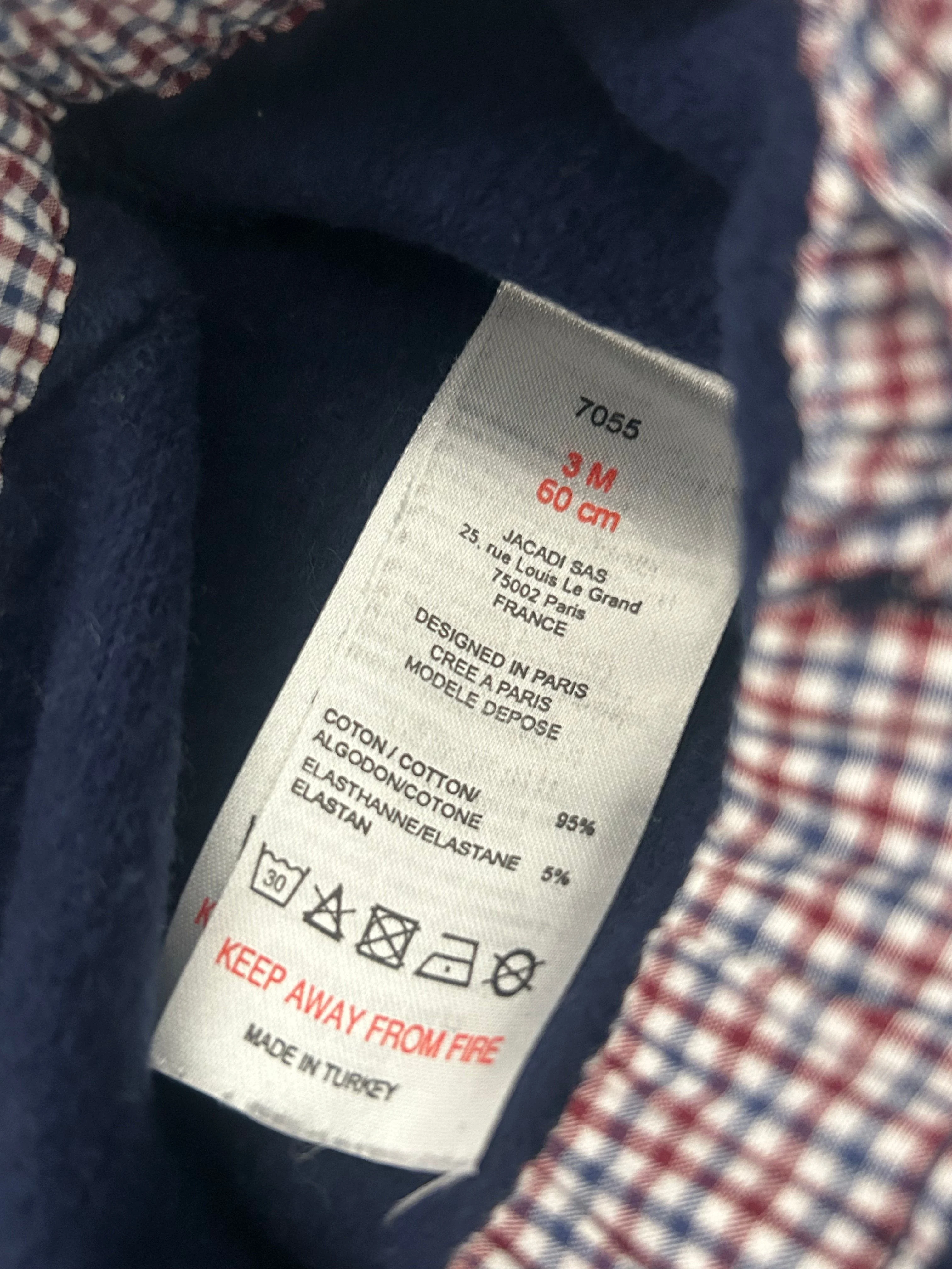 Pantalon bébé bleu - 3 mois | Bleu