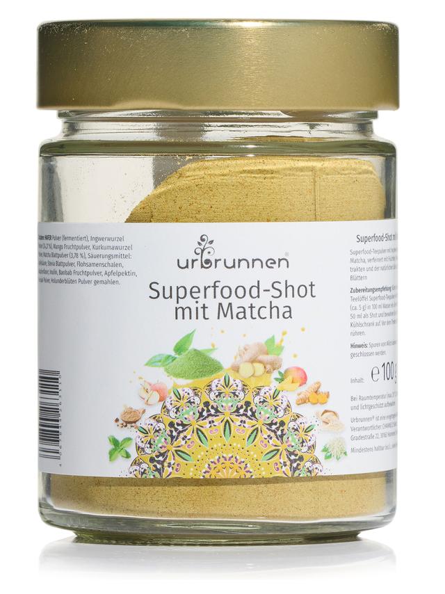 Superfood-Shot mit Matcha