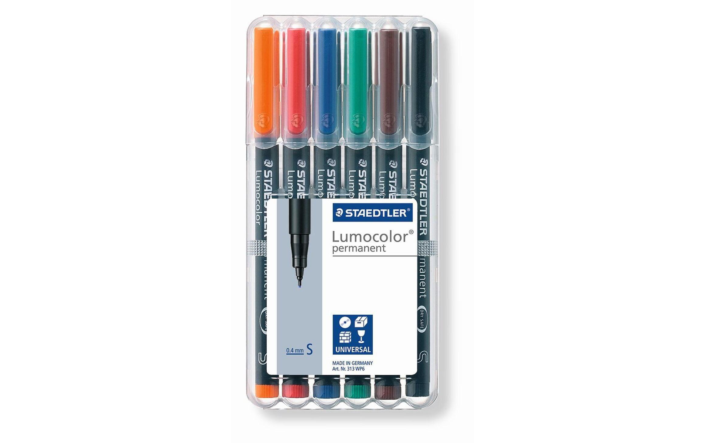 Folienstift Lumocolor 313 S 6er-Set, permanentPermanent-Universalstift S