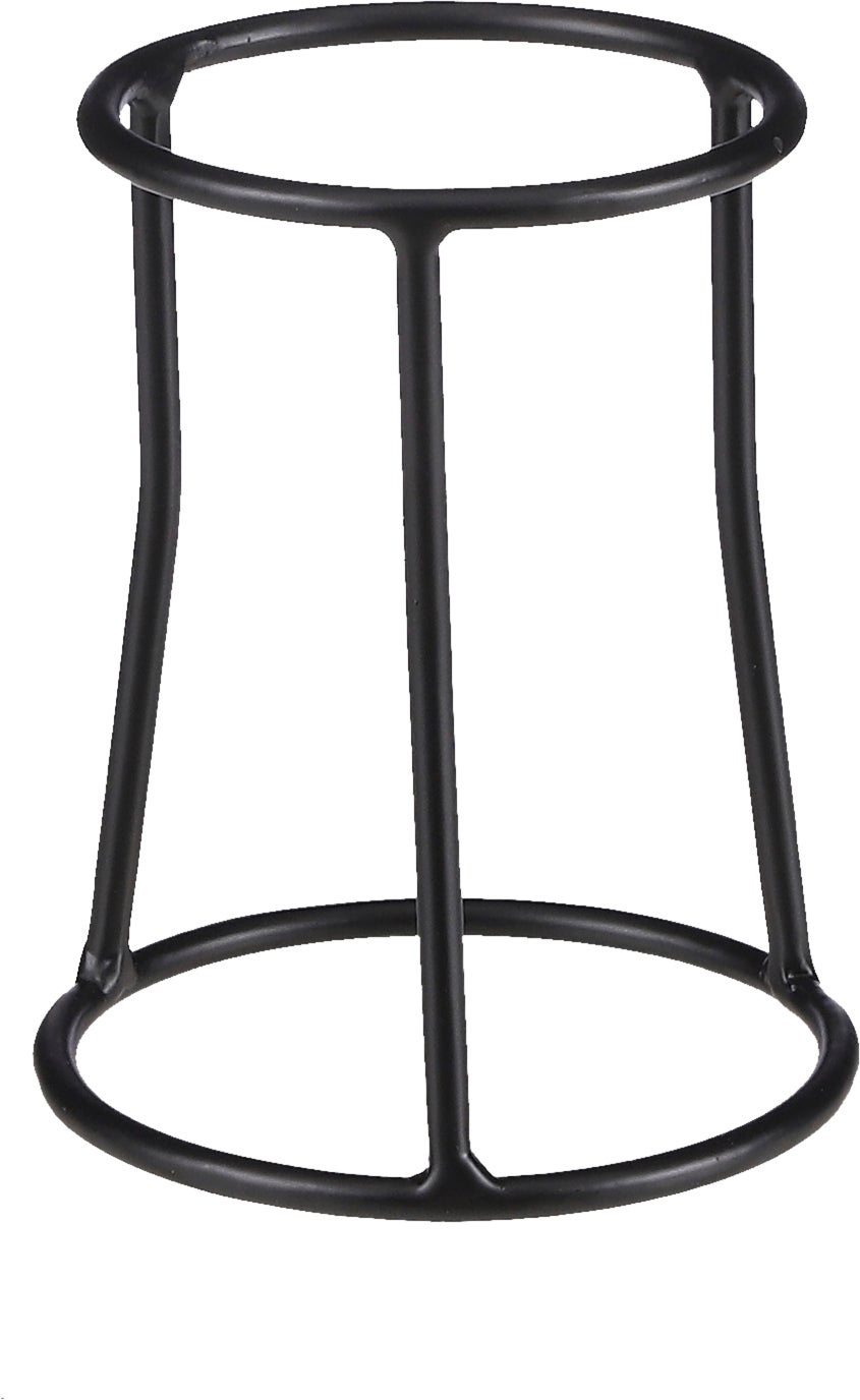 Mica Decorations plantenstandaard Petra zwart D 13 H 17 cm
