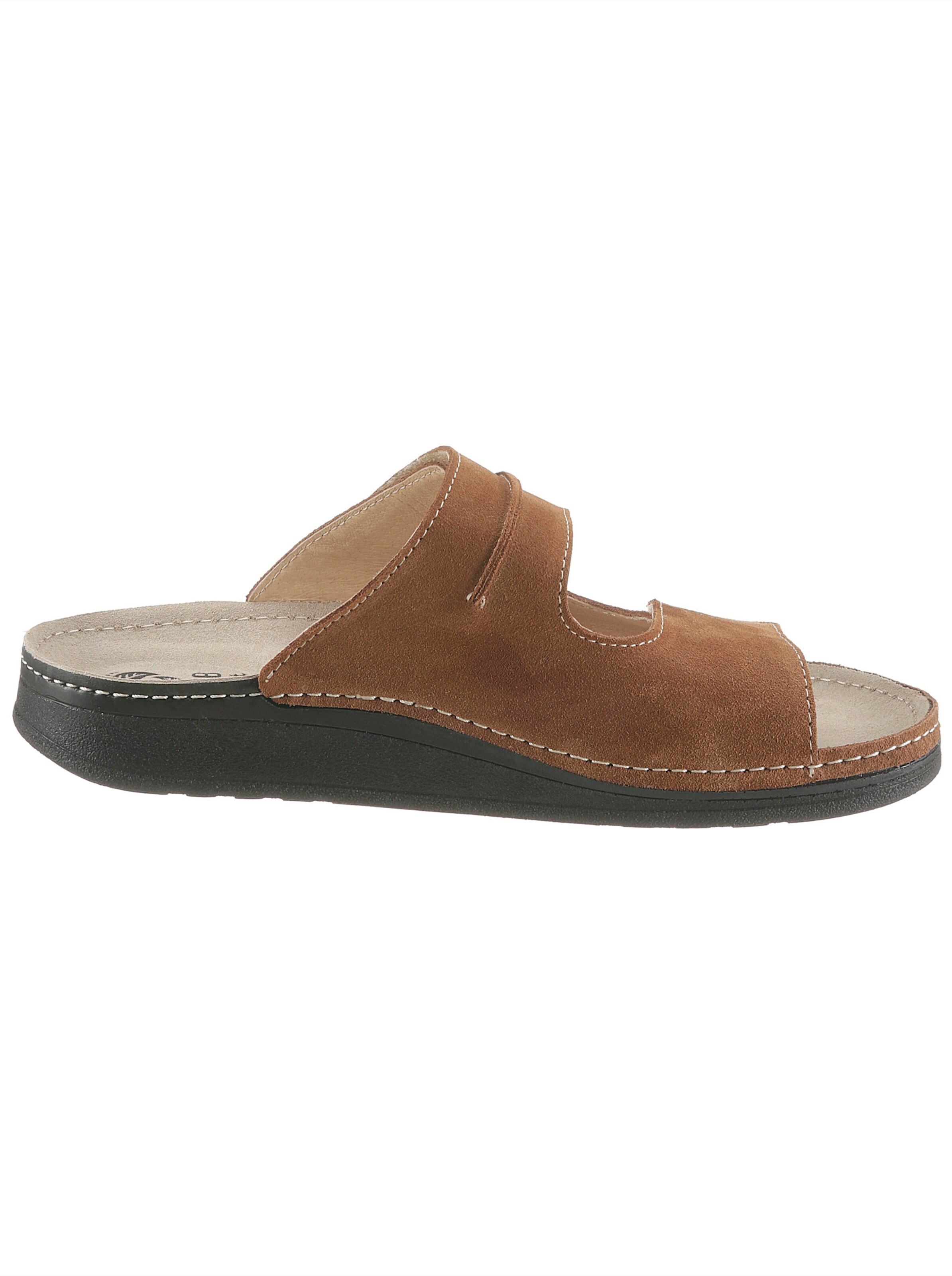 Pantolette in cognac